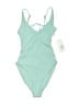 L Space Solid Teal One Piece Swimsuit Size XS - photo 1