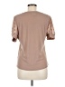Flower & Feather Tan Short Sleeve Top Size M - photo 2