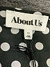 About Us 100% Polyester Polka Dots Black Long Sleeve Blouse Size XS - photo 7