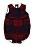 Papo d'Anjo Plaid Burgundy Short Sleeve Onesie 12-18 MO / 18 MO - photo 1