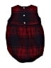 Papo d'Anjo Plaid Burgundy Short Sleeve Onesie 12-18 MO / 18 MO - photo 2
