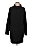 Express Solid Black Casual Dress Size L - photo 1