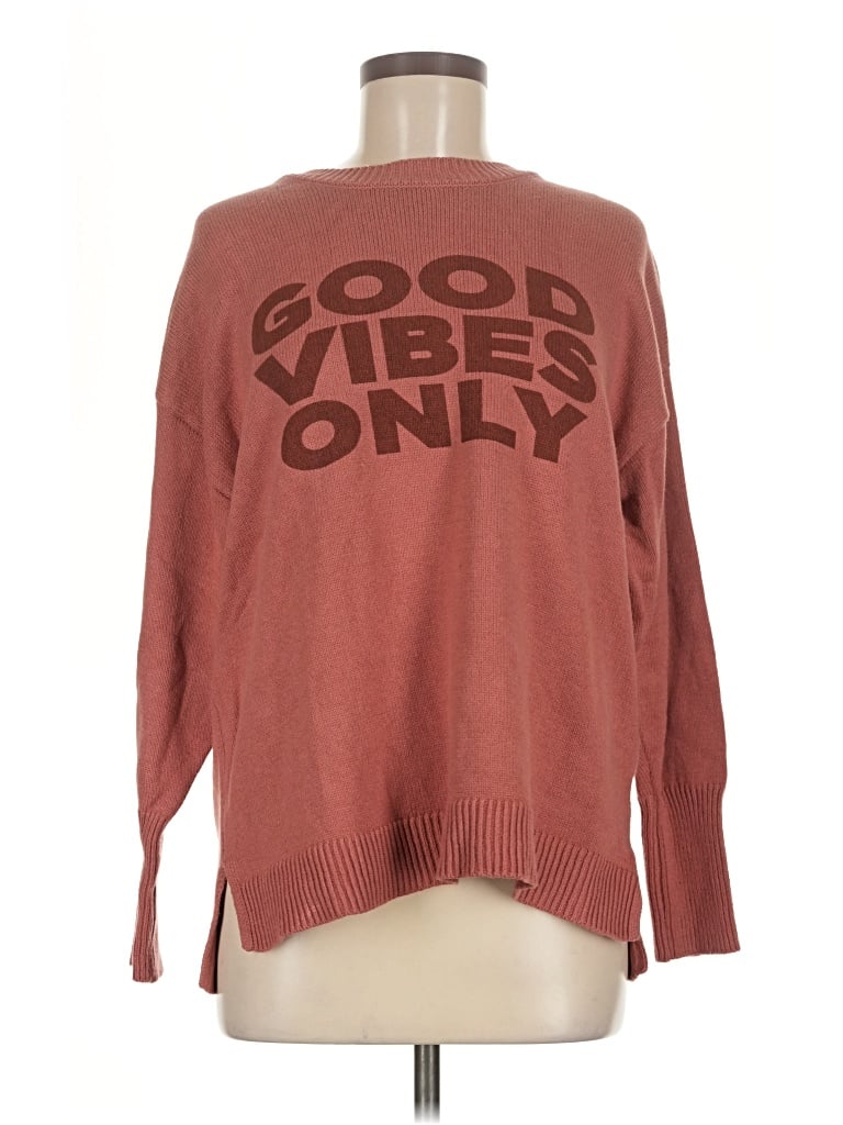 Pre-owned Sincerely Jules Pullover Sweater In Burgundy