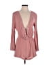 Ambiance 100% Rayon Solid Pink Romper Size M - photo 1
