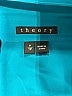 Theory 100% Silk Teal Long Sleeve Silk Top Size 00 - 0 - photo 7