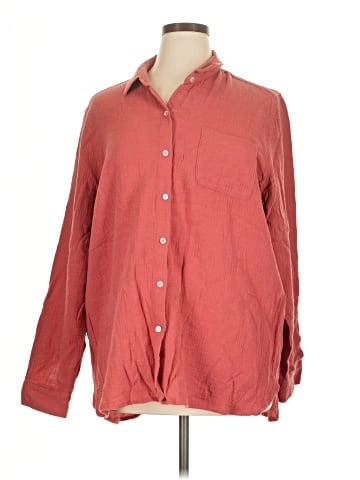 Jessica Simpson Long Sleeve Button-Down Shirt (view 1)