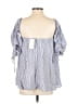 Entro Blue Short Sleeve Blouse Size S - photo 2