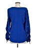 NY Collection Blue Long Sleeve Blouse Size M - photo 2