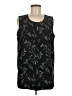 L.L.Bean 100% Polyester Black Sleeveless Blouse Size M - photo 1