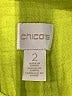 Chico's 100% Cotton Yellow 3/4 Sleeve Button-Down Shirt Size L - photo 7