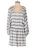 Holding Horses 100% Rayon Stripes Gray Romper Size S - photo 1