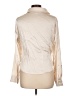 Love Tree Metallic Ivory Long Sleeve Blouse Size L - photo 2