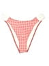 Lulus Checkered-gingham Red Swimsuit Bottoms Size S - photo 1