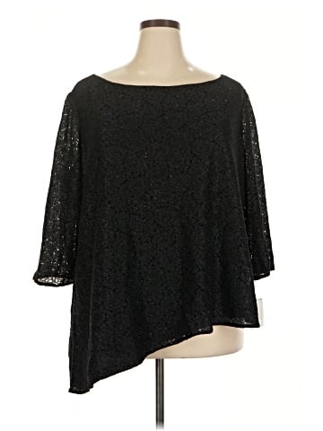 Oleg Cassini 3/4 Sleeve Top (view 1)