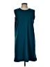 Gap Outlet Solid Teal Casual Dress Size L - photo 1