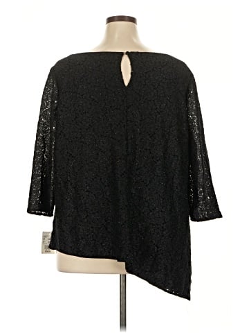 Oleg Cassini 3/4 Sleeve Top (view 2)