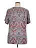 Croft & Barrow Paisley Gray Short Sleeve Blouse Size 1X - photo 2