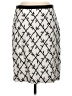 Talbots Graphic Silver Casual Skirt Size 8 - photo 1