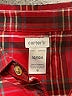 Carter's 100% Cotton Plaid Red Long Sleeve Button-Down Shirt Size 10 - photo 3