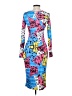 Unbranded Print Blue Cocktail Dress Size S - photo 2
