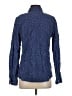 J. McLaughlin 100% Spandex Polka Dots Blue Long Sleeve Button-Down Shirt Size S - photo 2