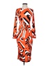 Unbranded Graphic Orange Casual Dress Size S - photo 1
