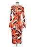 Unbranded Graphic Orange Casual Dress Size S - photo 2