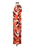 Unbranded Graphic Orange Casual Dress Size S - photo 5