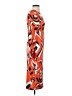 Unbranded Graphic Orange Casual Dress Size S - photo 4