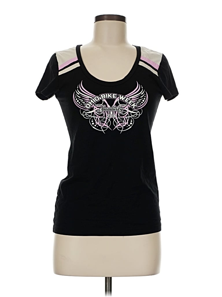 Pre-owned Assorted Brands Short Sleeve T-shirt In Black