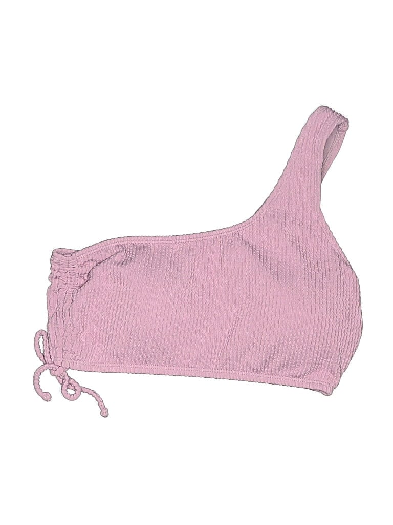 Salt + Cove Swimsuit Top Purple Houndstooth Pattern Swimwear