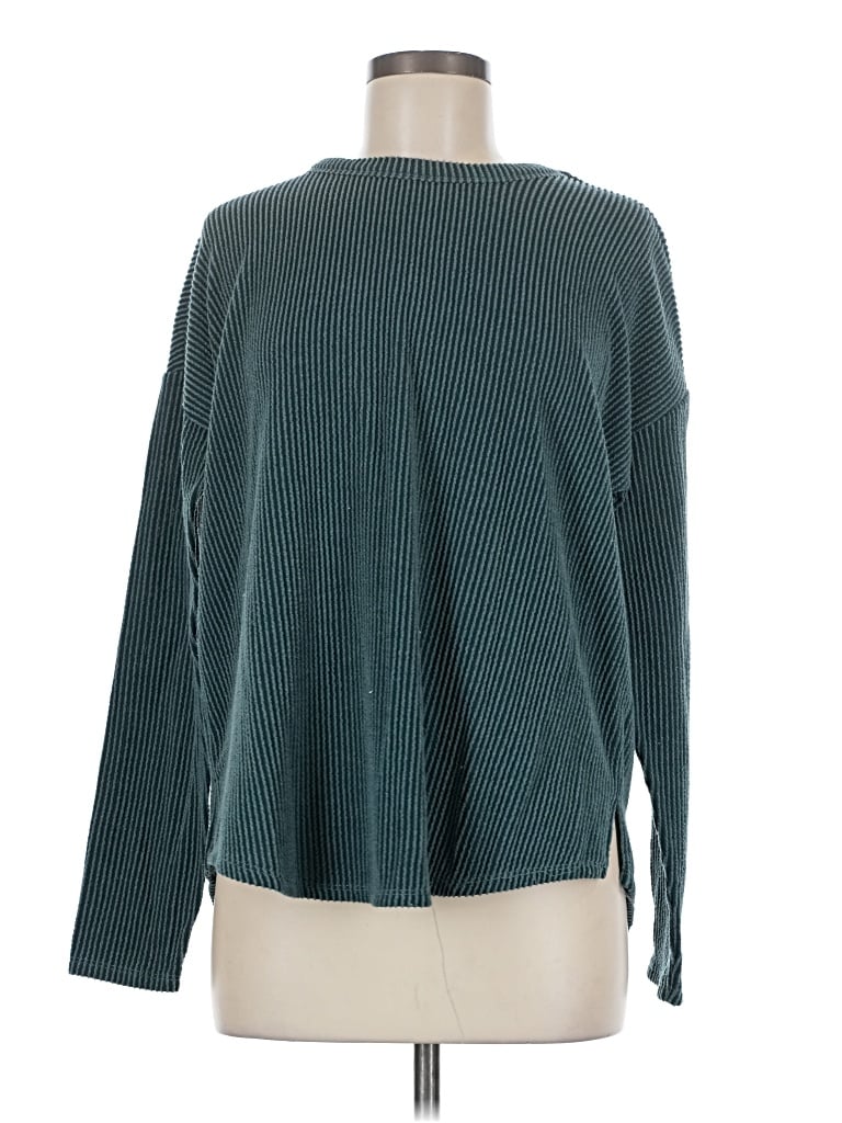 Pre-owned 24/7 Maurices Long Sleeve T-shirt In Teal