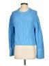 J.Crew 100% Cotton Solid Blue Pullover Sweater Size S - photo 1