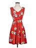 Candie's Floral Red Casual Dress Size S - photo 1