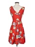 Candie's Floral Red Casual Dress Size S - photo 2