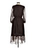 Talbots Polka Dots Brown Casual Dress Size 8 - photo 2