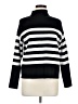 Tahari Stripes Black Turtleneck Sweater Size M - photo 1