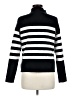 Tahari Stripes Black Turtleneck Sweater Size M - photo 2
