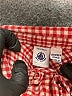 Petit Bateau Checkered-gingham Red Long Sleeve Button-Down Shirt Size 5 - photo 3