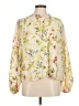 DR2 Floral Ivory 3/4 Sleeve Blouse Size M - photo 1