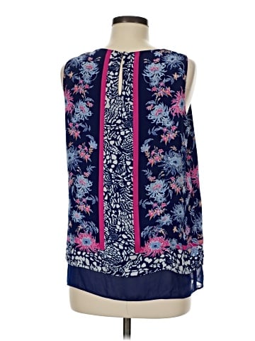 Rose + Olive Sleeveless Blouse (view 2)