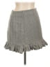 Unbranded 100% Polyester Tweed Gray Casual Skirt Size L - photo 1