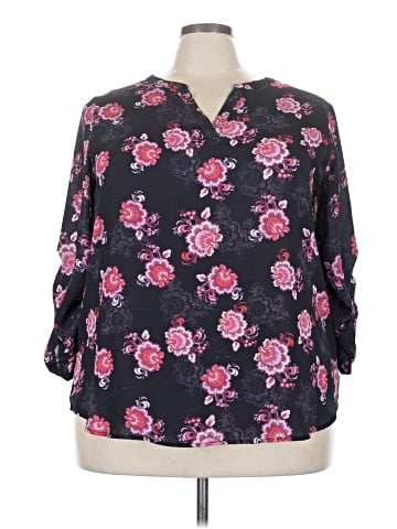 Ava James 3/4 Sleeve Blouse (view 1)