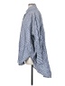 Zara Stripes Blue 3/4 Sleeve Button-Down Shirt Size S - photo 5