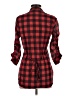 Bebop 100% Cotton Plaid Red 3/4 Sleeve Button-Down Shirt Size S - photo 2