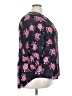 Ava James 100% Polyester Floral Black 3/4 Sleeve Blouse Size 2X - photo 4
