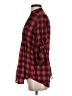 Bebop 100% Cotton Plaid Red 3/4 Sleeve Button-Down Shirt Size S - photo 5