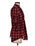Bebop 100% Cotton Plaid Red 3/4 Sleeve Button-Down Shirt Size S - photo 4