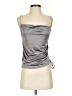 Zara 100% Polyester Silver Sleeveless Top Size S - photo 1