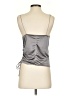 Zara 100% Polyester Silver Sleeveless Top Size S - photo 2